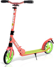 Teenager Kick Scooter - 2 Wheel with Adjustable T-Bar Handlebar - Folding Adult