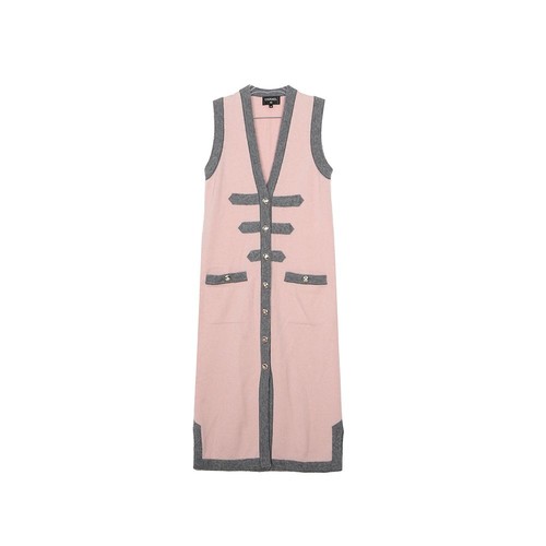 Chanel gilet long 134081078 - 36,
