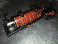 Ancienne locomotive mécanique 111 J de P JEP Echelle 0 - moteur Ok + tender 462