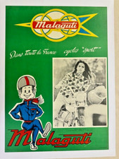 MALAGUTI AFFICHE ANCIENNE ORIGINALE MOTO CYCLOMOTEUR CYCLO SPORT MOSQUITO MORINI
