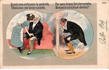 Illustrateurs - n°70753 - Quand vous embrassez la soubrette .... une tuile pa