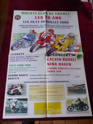 Affiche moto ducati club - ,