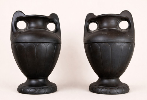 Paire vases céramique - paire, de