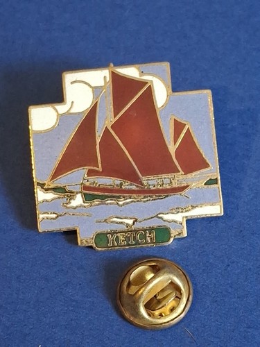 Pin émaillé bateau ketch - bateau,