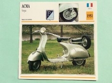 ACMA VESPA SCOOTER Moto Fiche