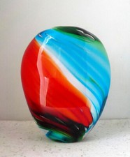 Vase en verre soufflé de