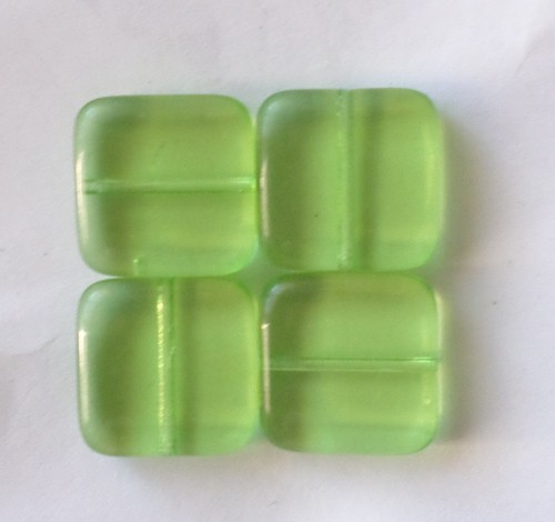 Perles verre carree - perles,