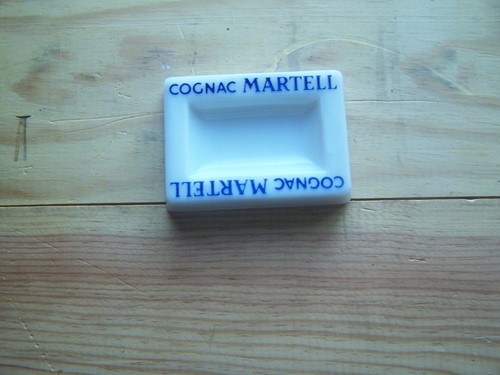 Cendrier cognac martell blanc - cendrier,