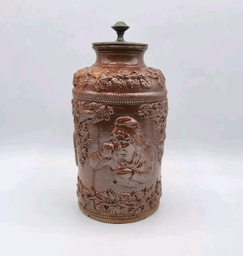 Grand pot tabac grès - tabac,