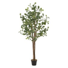 Eucalyptus artificiel plante avec tronc arbre en pot 180 cm déco de salon jardin
