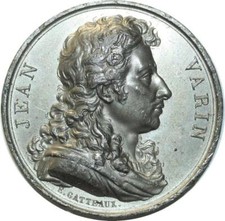 O5962 Rare Médaille Uniface Jean Warin Gatteaux Baron Desnoyers SUP