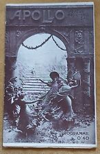 Programme Théâtre  Music Hall Bal  APOLLO LA CHAIR LE BASCULO