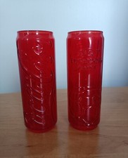 2 verres rouge UEFA Euro 2016 France. Mc Do. Mc Donald's. 16 cm
