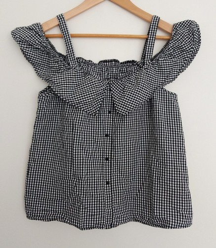 Debardeur blouse carreaux - blouse, a