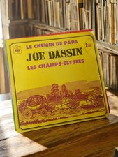 Vintage 45 tours ancien vinyle Joe Dassin disque rétro collection musique