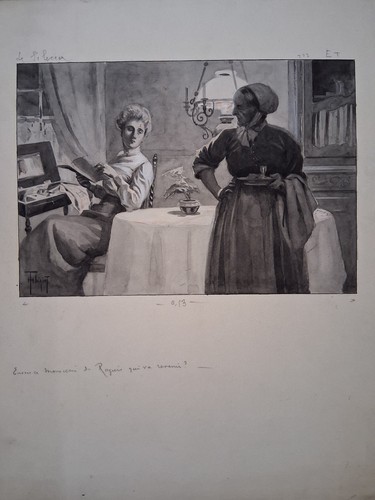 Dessin original signé henri - signé,