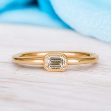 Bague jaune et diamants - bague,