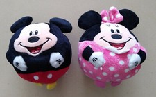 Lot de 2 Peluches Mickey Minnie Boules Ty Disney