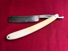 rasoir ancien QUERELLE PARIS RUE DU CHAUME razor coupe choux antique cut throat