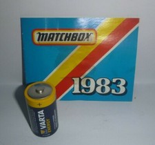 S/ catalogue miniatures automobiles matchbox 1983