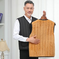 Gilet Matelassé Sans Manches Chaud Veste Doublée En Fleece