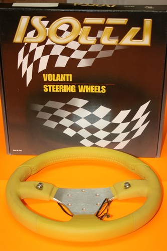 Volant sport isotta cuir - isotta, jaune