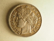 PIECE MONNAIE 2 FRANCS 1887 A CERES ARGENT ANTIQUE SILVER COIN TTB