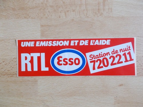 Autocollant rtl esso - rtl,