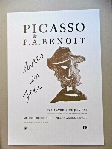 Picasso affiche originale - picasso,