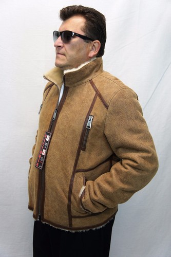 Veste aviateur cuir - en,