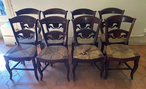 Ensemble anciennes chaises - ensemble,