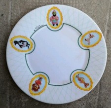 BUF1 - Assiette vintage ORTF - Titus le lion Nestor le pingouin - ORNAMINE 