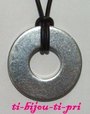 COLLIER cordon rond noir