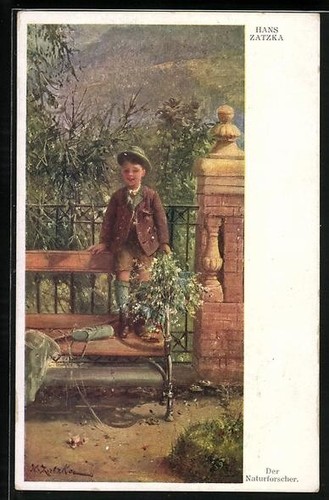 Carte postale artiste hans - d'artiste,