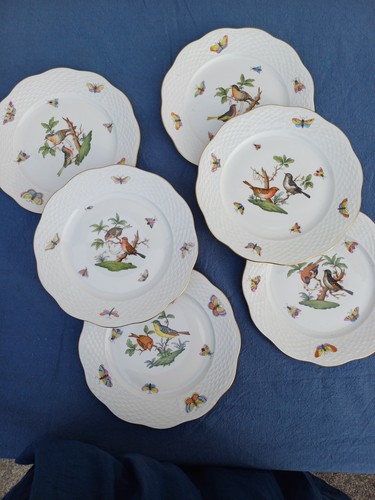 Rare assiettes porcelaine - rare, 6