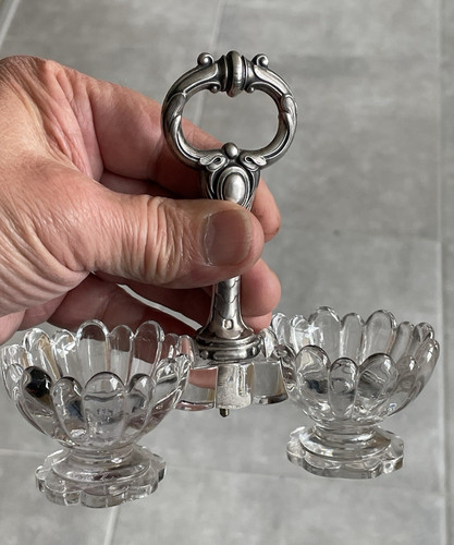Salière double cristal - salière,