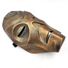 Masque de prêtre dragon, ancien cosplay en bronze fait main