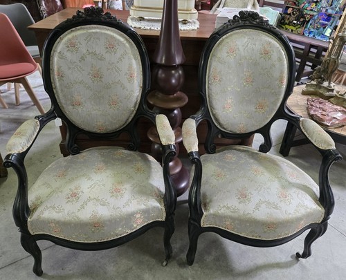 Paire fauteuils époque - de,