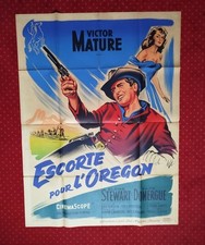 Affiche Ancienne Cinéma Film Escorte Pour l'Oregon 120 X 160 cm Western