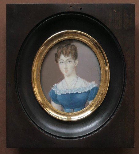 Miniature romantique portrait