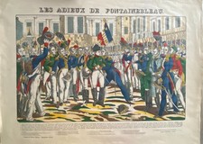 GRANDE IMAGE EPINAL 1880 NAPOLEON LES ADIEUX DE FONTAINEBLEAU 20 AVRIL 1814