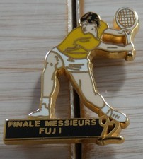 BEAU PIN'S TENNIS ROLAND GARROS 92 FINALE MESSIEURS SPONSOR FUJI ARTHUS BERTRAND