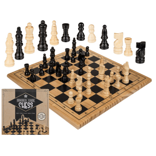 Jeu echec bois grand - d'echec, en