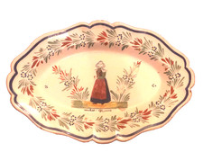 Plat ancien en faïence HR