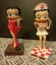 Deux figurines Betty Boop 13,5 cm Kfs/Fs Tm Hearst/Fs