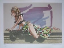 Très grand ex-libris érotique pin-up sexy Liberatore / n° 75/160 & signé