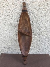 Ancienne pirogue décorative / En bois /  Vide poche / Afrique / Bibelot / Déco