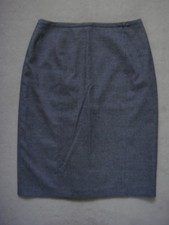 Jupe Droite Gris Jaspé Un