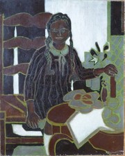 Bernard MANDEVILLE (1921-2000) HsT 81x65cm  Ecole de Paris Jeune Peinture