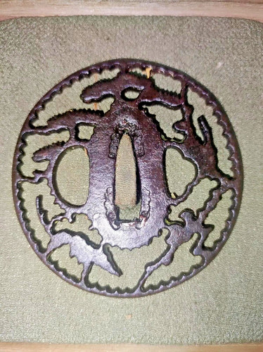 Tsuba sukashi kamiyoshi - tsuba,